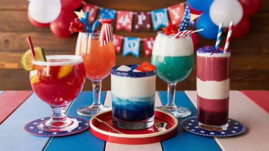 Festive 4th of July Mocktail Creations